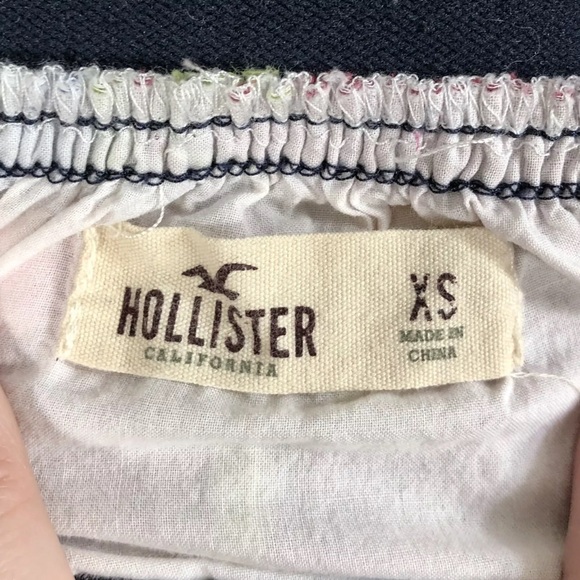 Hollister Juniors Stretch Floral Skirt Elastic Waist Size XS Lined! - Picture 2 of 7